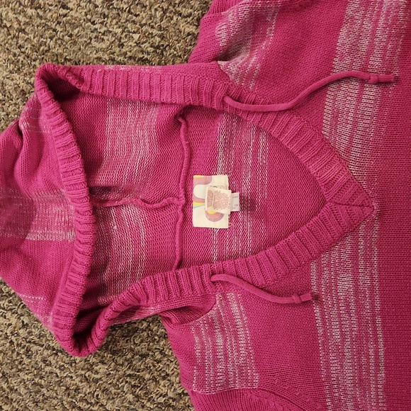 OP Hooded Pink and Gray Pullover Sweater Size XXL - Picture 4 of 6